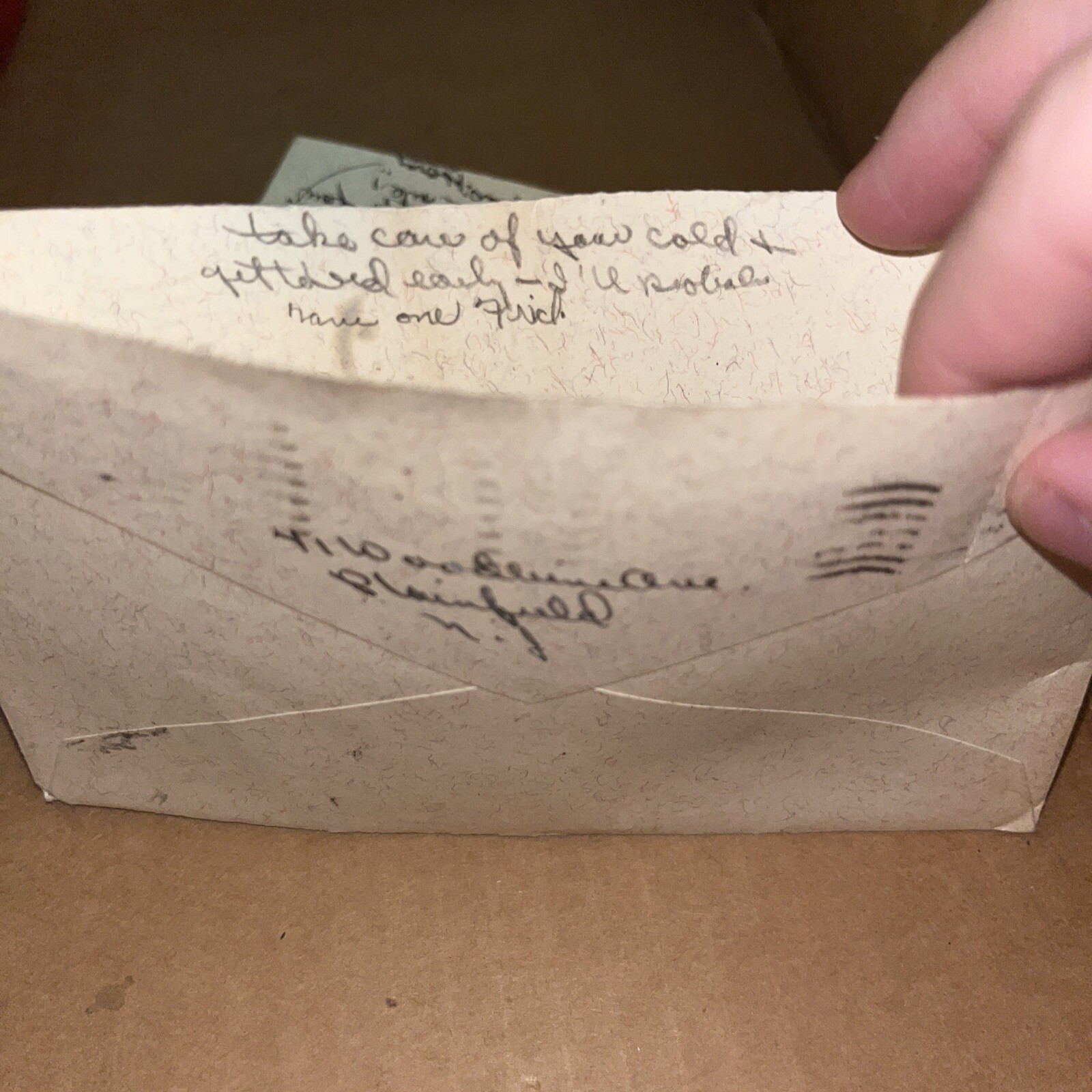 1941 “Gold Digger” Love Letter Post Great Depression: New Jersey Golddigger