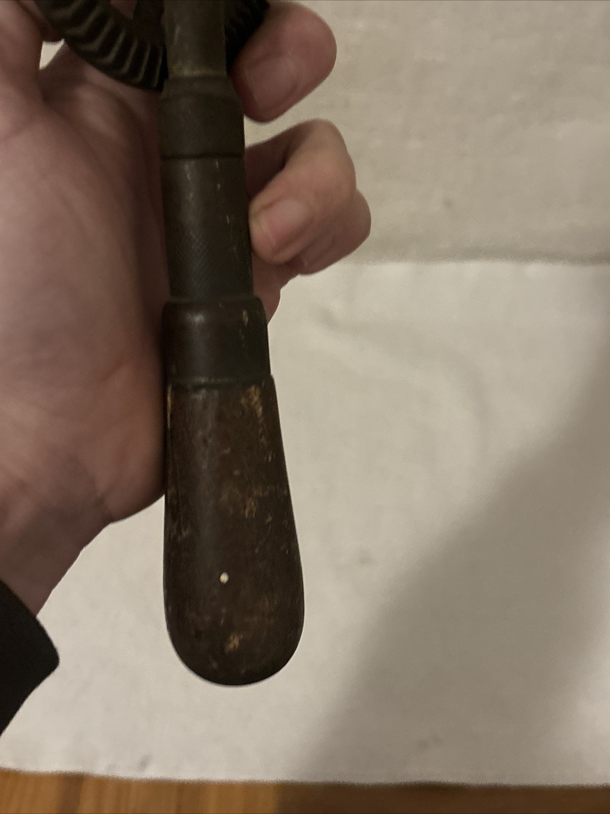 VINTAGE "EGG BEATER" STYLE HAND DRILL UNBRANDED WORKS! FREE SHIP