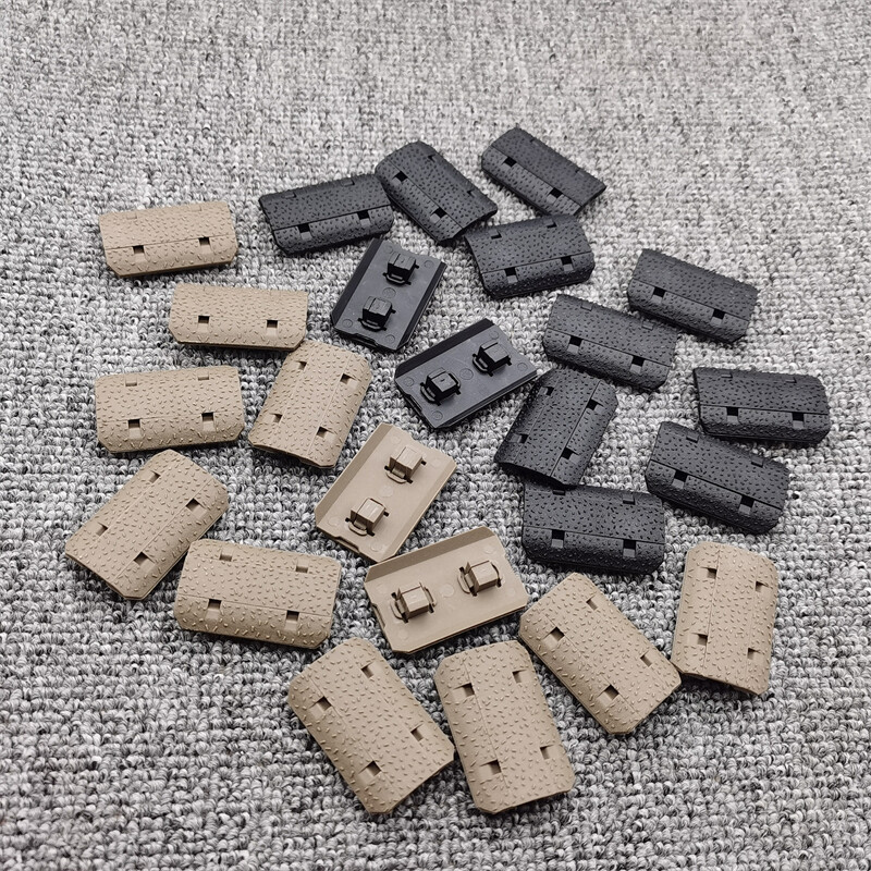 BK/DE M-lok Rail Cover 12 Piece Polymer Mlok System Covers Fit Mlok Rail System