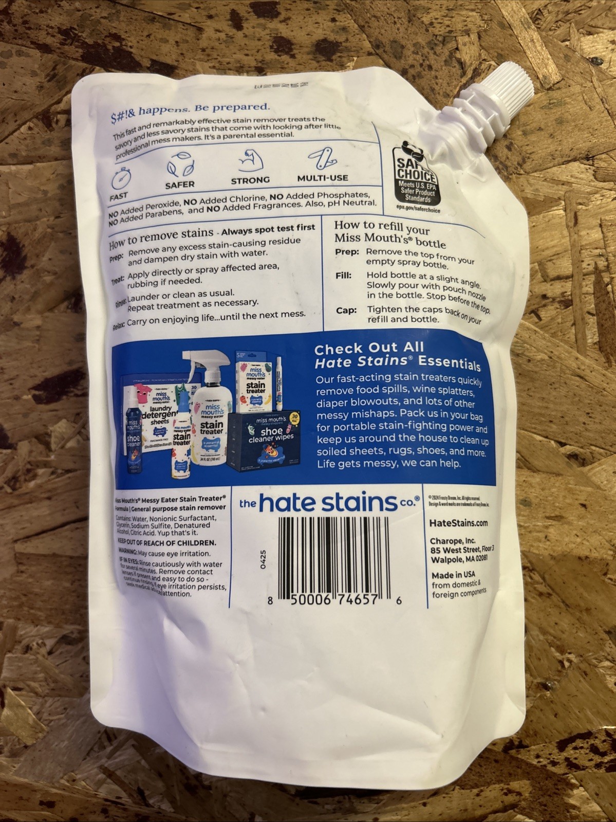 Miss Mouth's Messy Eater Stain Treater - 32oz Refill - XL Size