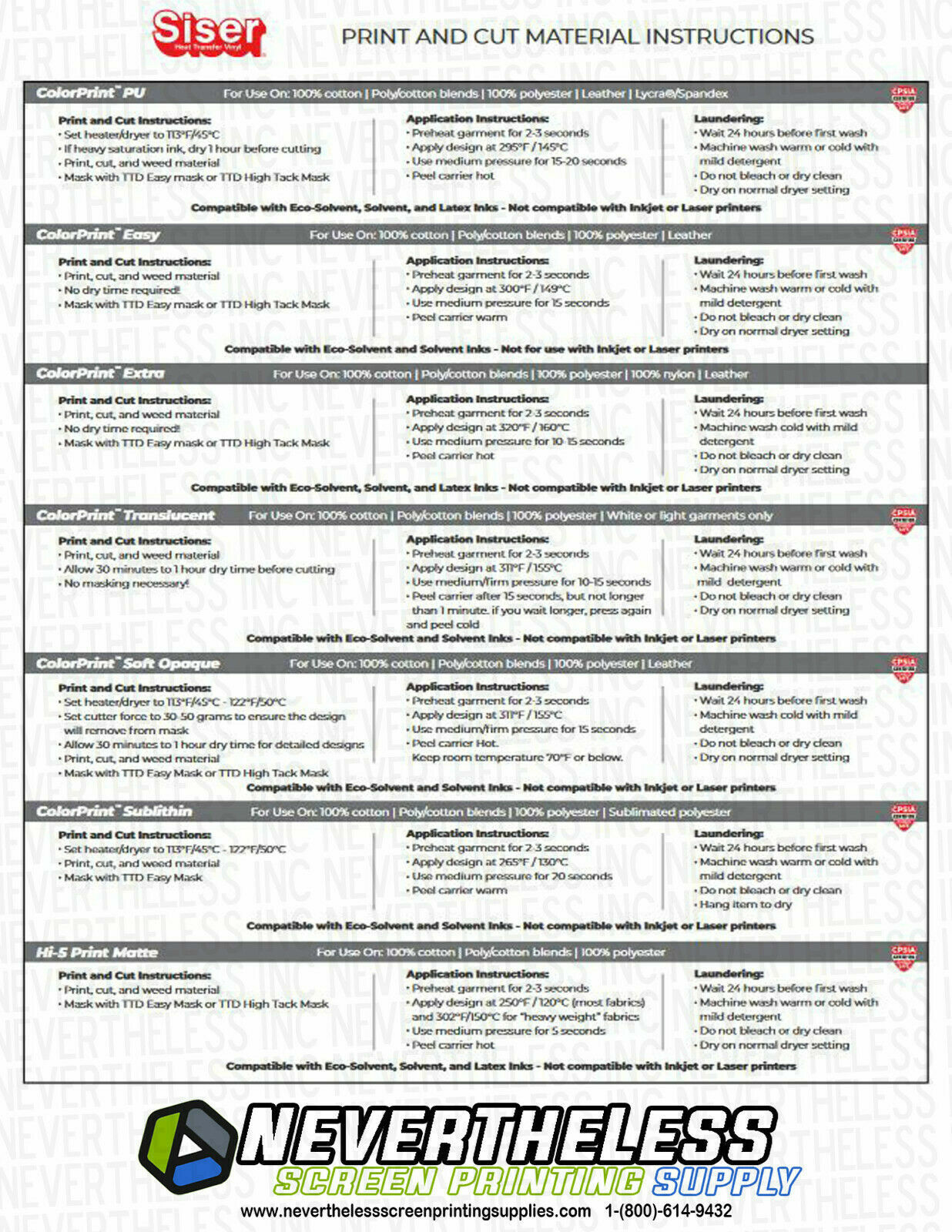 SISER Holographic HTV - Holo Heat Transfer Vinyl - 12"x20" - Heat Press Vinyl
