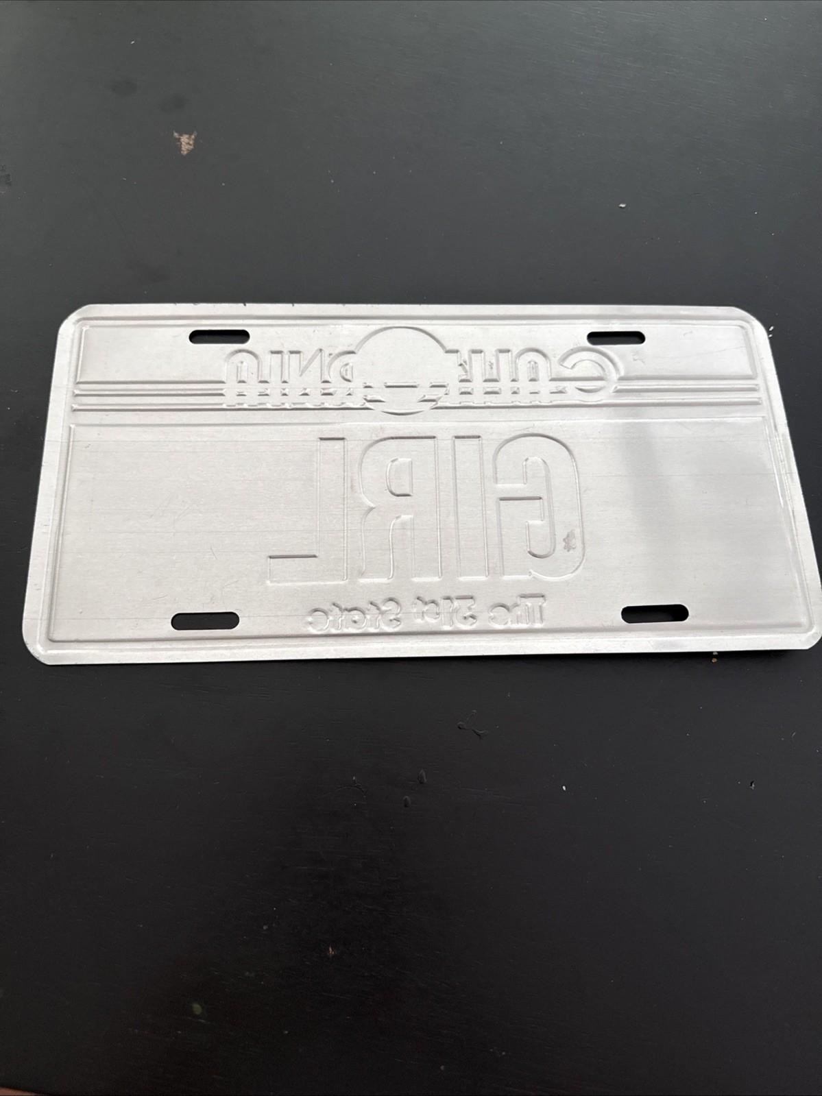 Vintage California License Plate USA Girl The 31st State