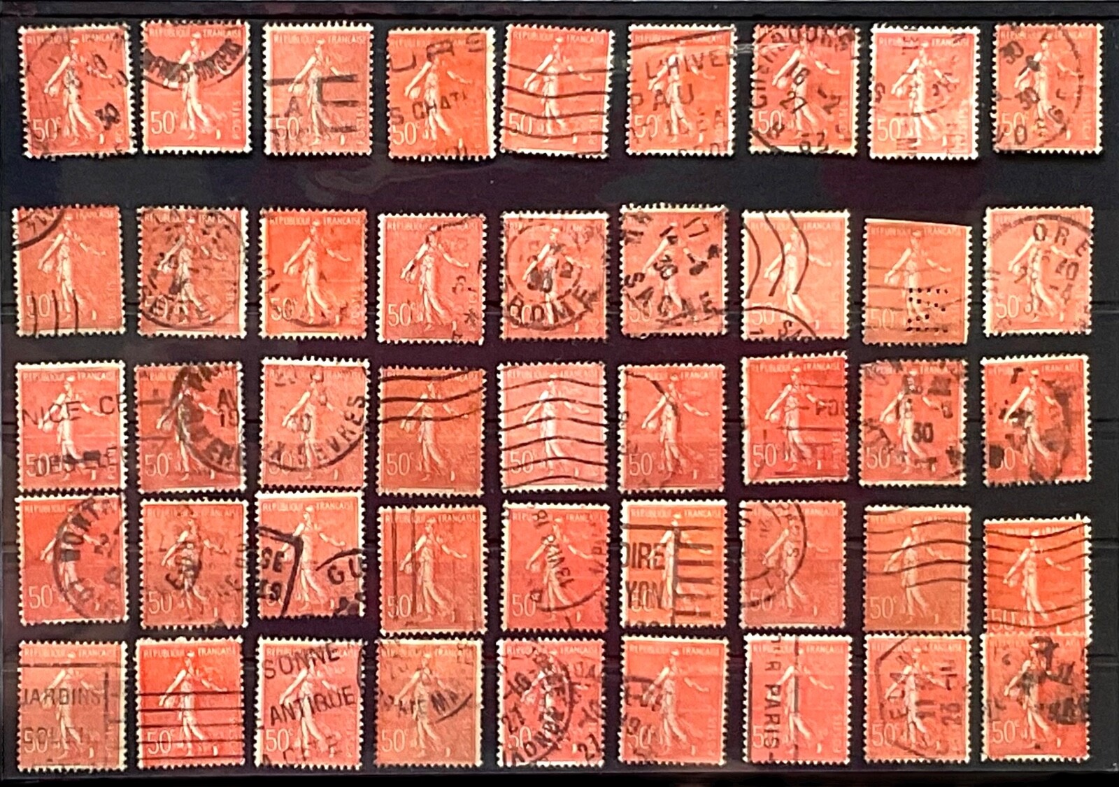 1900s Issue Of Old Classic Lot France Stamps ;;; 45 Stamps,,, VG!