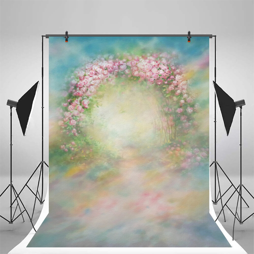 Retro Gradient Photography Background Abstract Photo Studio Backdrop Party Decor
