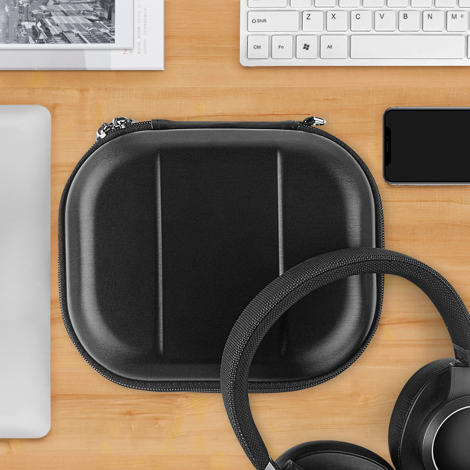 Geekria Carrying Case for JBL TUNE 770NC, TUNE 750, Live 500BT Headphones