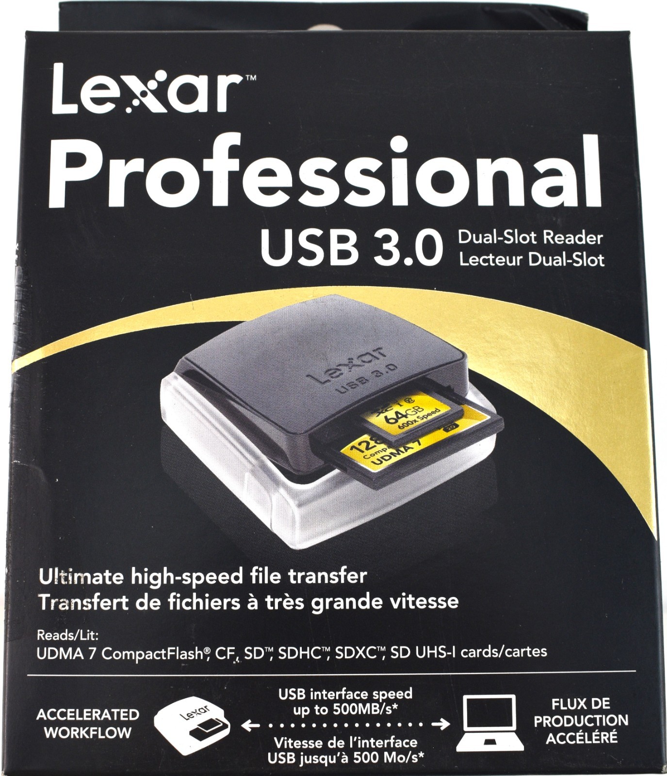 Lexar Professional USB 3.0 Dual-Slot Reader LRW307URBNA