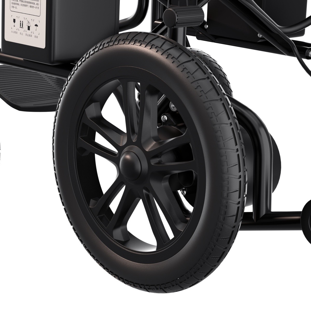 500W Foldable Electric Lightweight Intelligent Wheelchair For Senior All Terrain