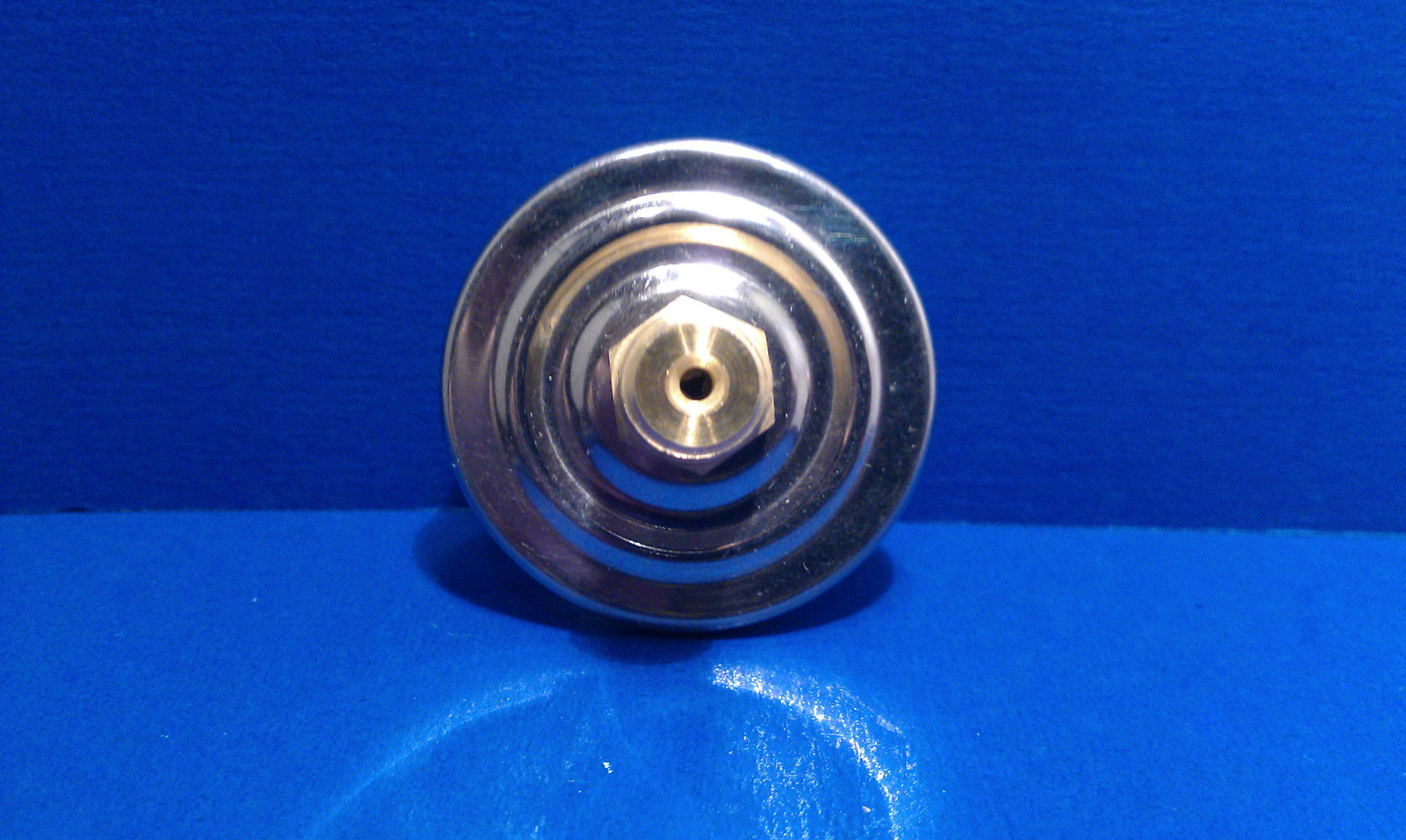 Air Compressor Pressure Gauge 1/8" Brass NPT Back Mount 160 PSI 1" Button Case