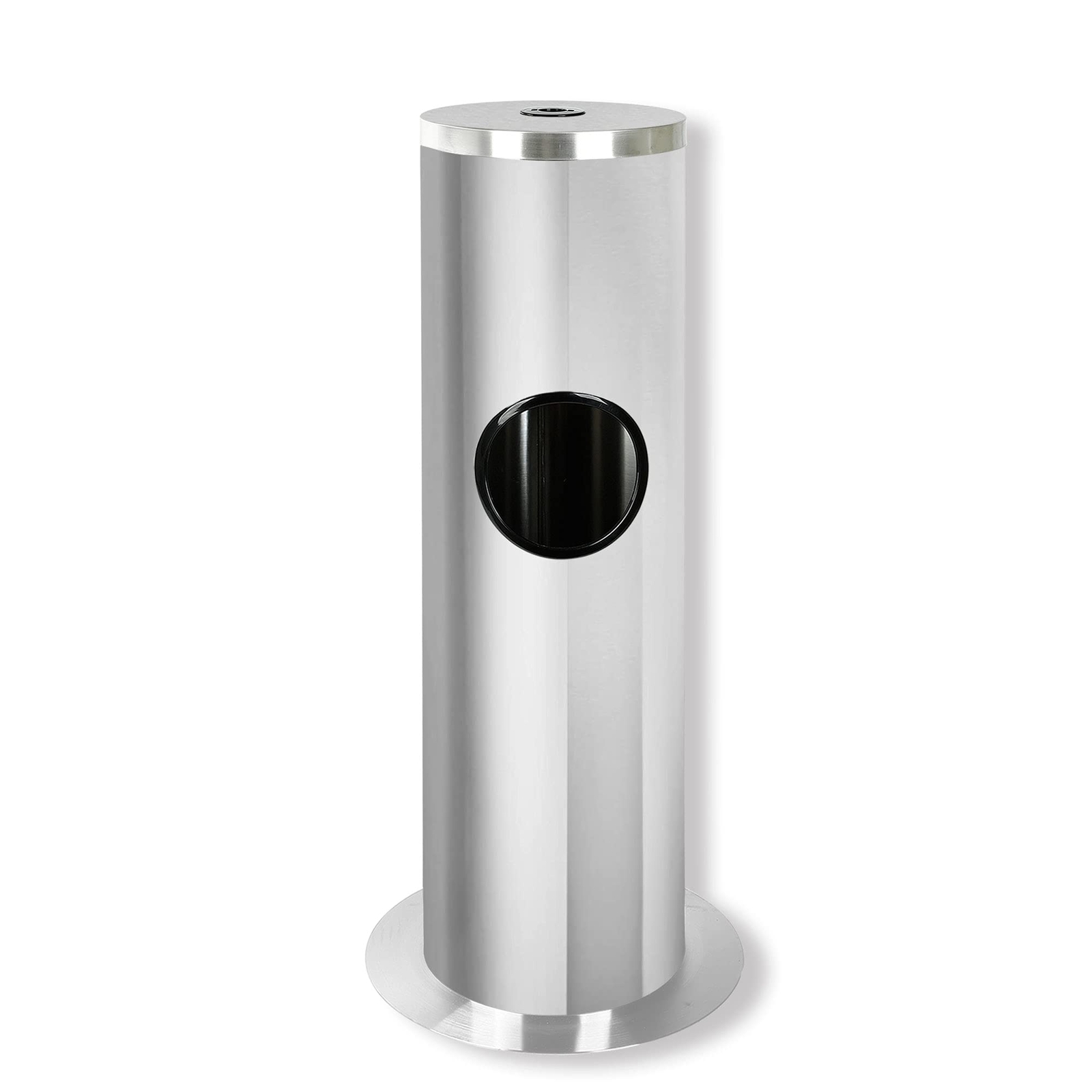 Stainless Steel Floor Dispenser and Built-in Trash Can for Sanitary Wipes