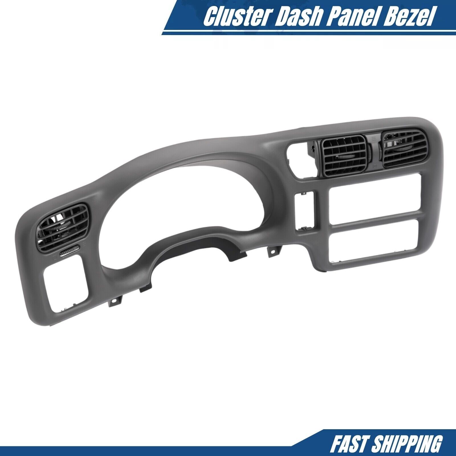 Dash Radio Cluster Bezel Cover Single Din Fit For 98-05 Chevy S10 Blazer Jimmy