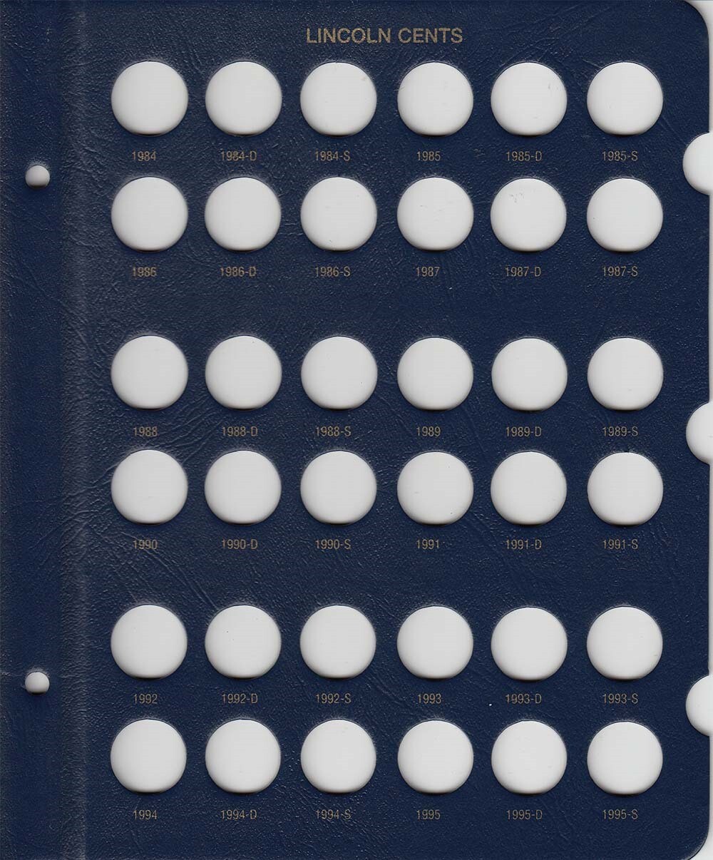 Whitman Coin Album For Collecting US Lincoln Cents 1909 - 1995 Penny Model 9112