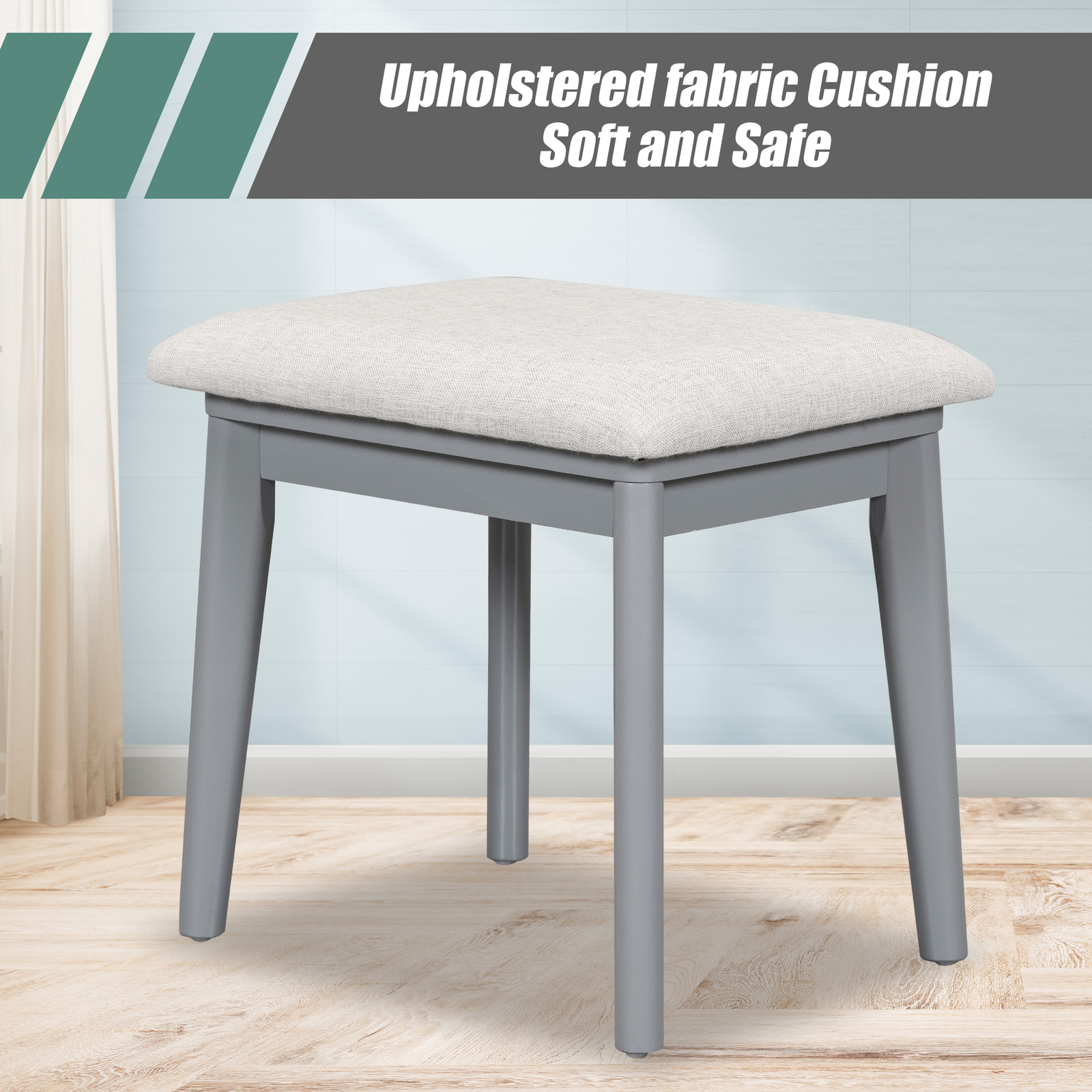 Vanity Table with Flip Top Mirror Makeup Dressing Table Writing Desk with Drawer