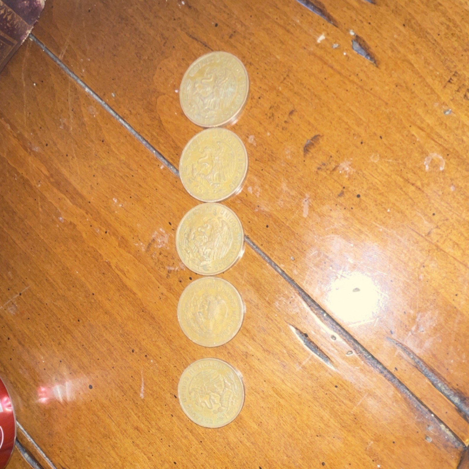 Lot of 5 US Presidential $1 Coins - Presidential Dollar Coins