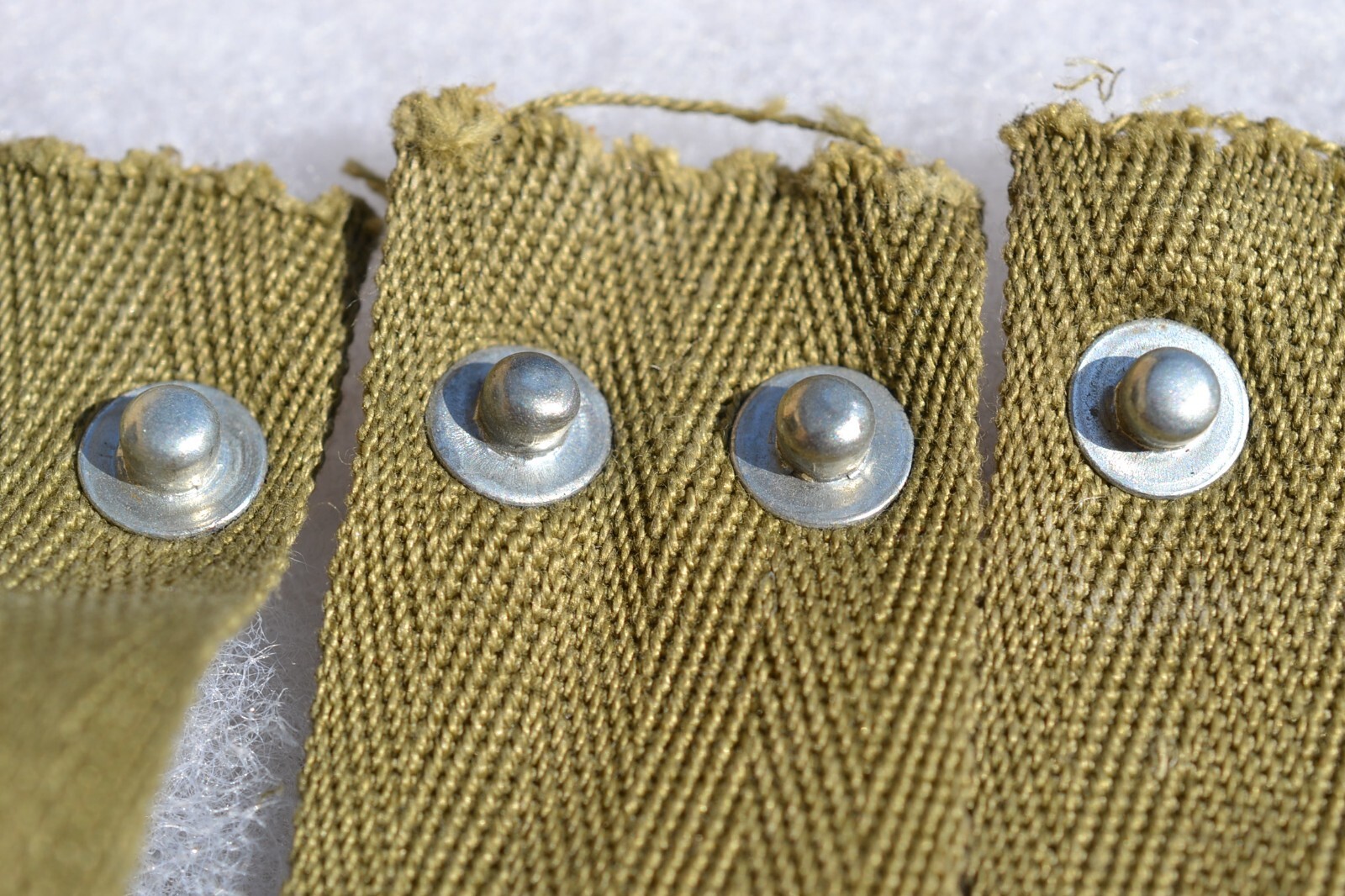 US ARMY M-1 HELMET LINER NAPE STRAP VOGT. SIZE 3 MAKER STAMP