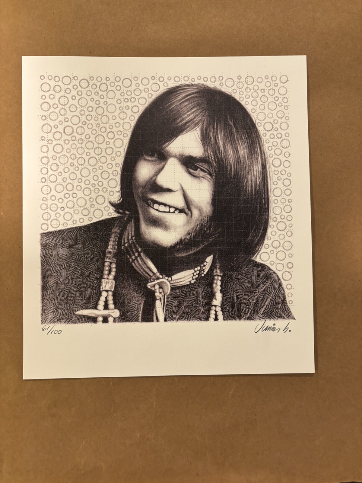 NEIL YOUNG BLOTTER POSTER  #61/100