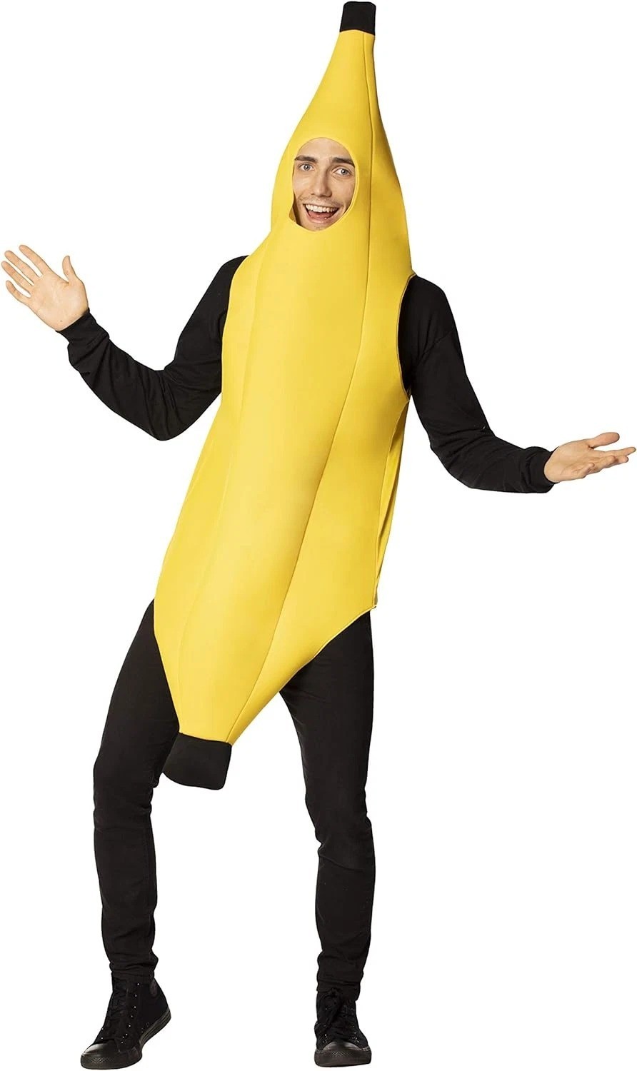 Banana Fruit Costume Adult Yellow Funny Outfit for Halloween Cosplay Costume