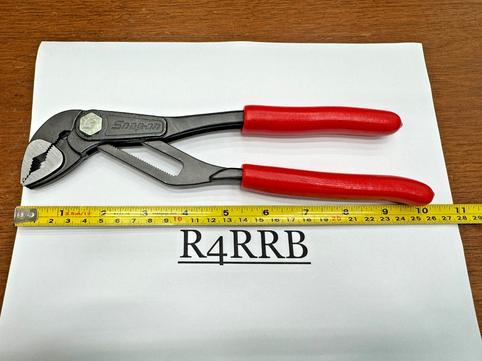 Snap-on Tools RARE NEW ADJUSTABLE FINE TOOTH Soft Grip Water Pump Pliers AWPBX10