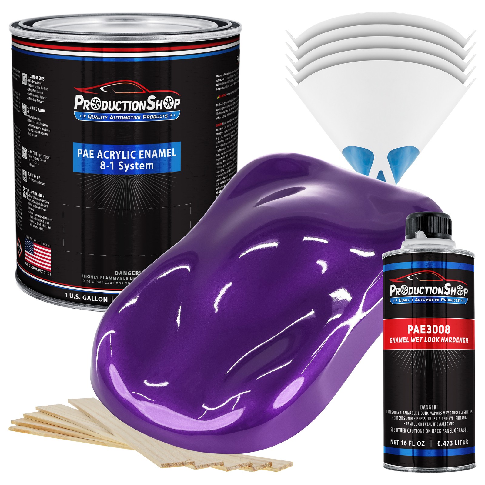 ProductionShop High Gloss Plum Crazy Metallic Acrylic Enamel Gallon Kit Paint