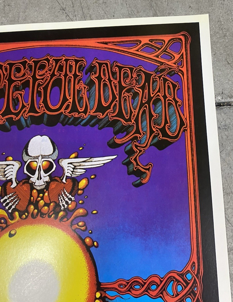 Vintage Grateful Dead Honolulu Hawaii Beautiful Day Concert Poster 2nd Printing