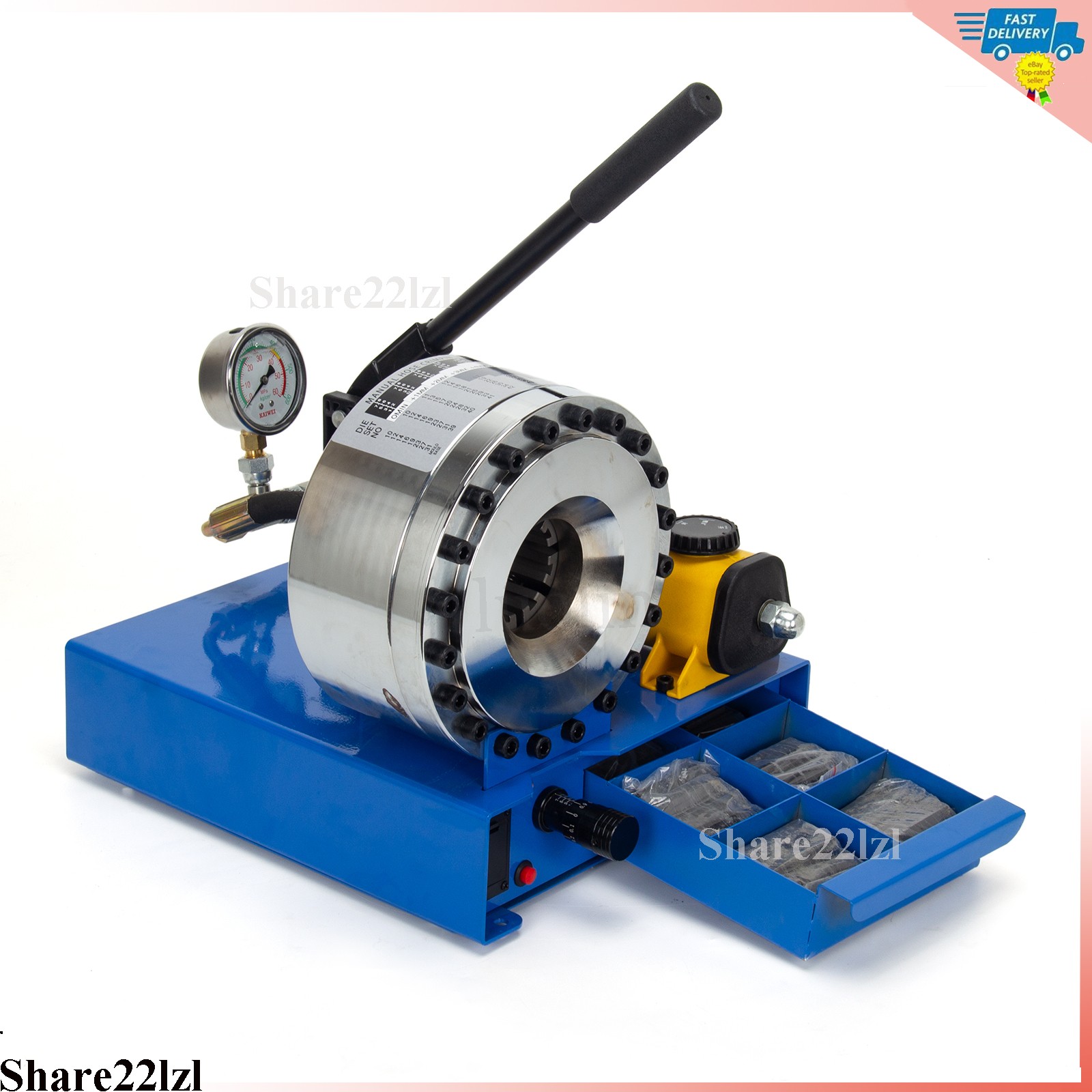 5600KN Hydraulic Hose Crimper Pipe Clamping Machine With 9 Sets Dies 10-30mm