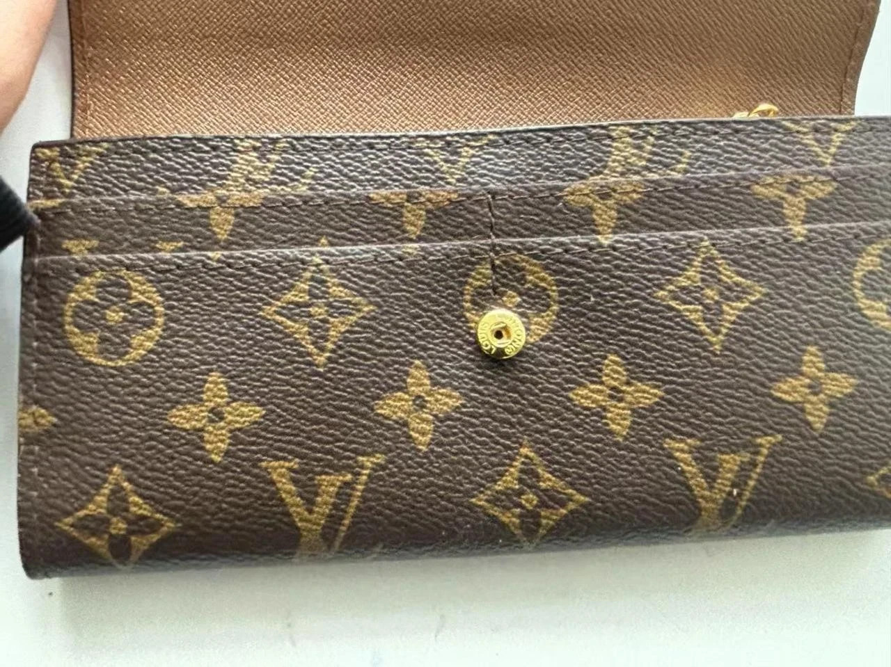 Louis Vuitton LV Long Wallet Portefeuille Sarah Brown Monogram