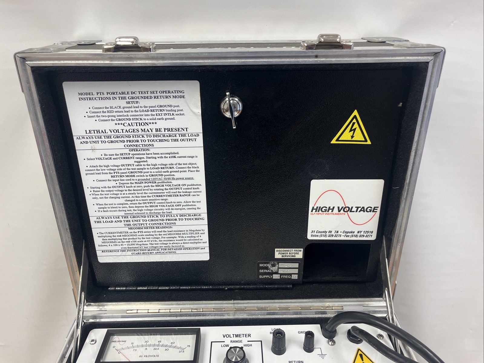 High Voltage PTS-75 DC HiPot Tester 75KV Output Megohmmeter