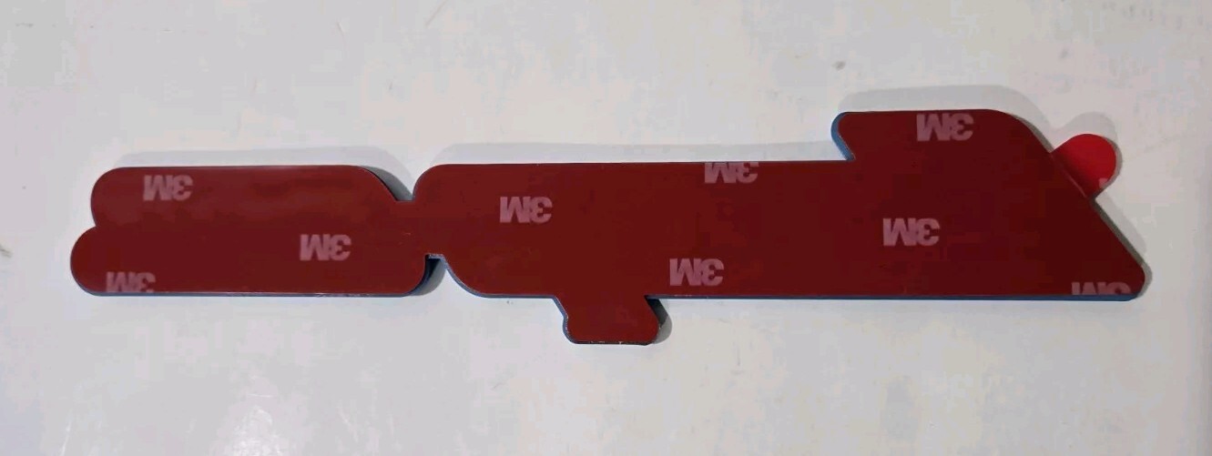 2PK SNAP ON TOOL BOX LOGO EMBLEM MATTE RED Plastic Badge Decal 8" NW+ 2 Prybars!