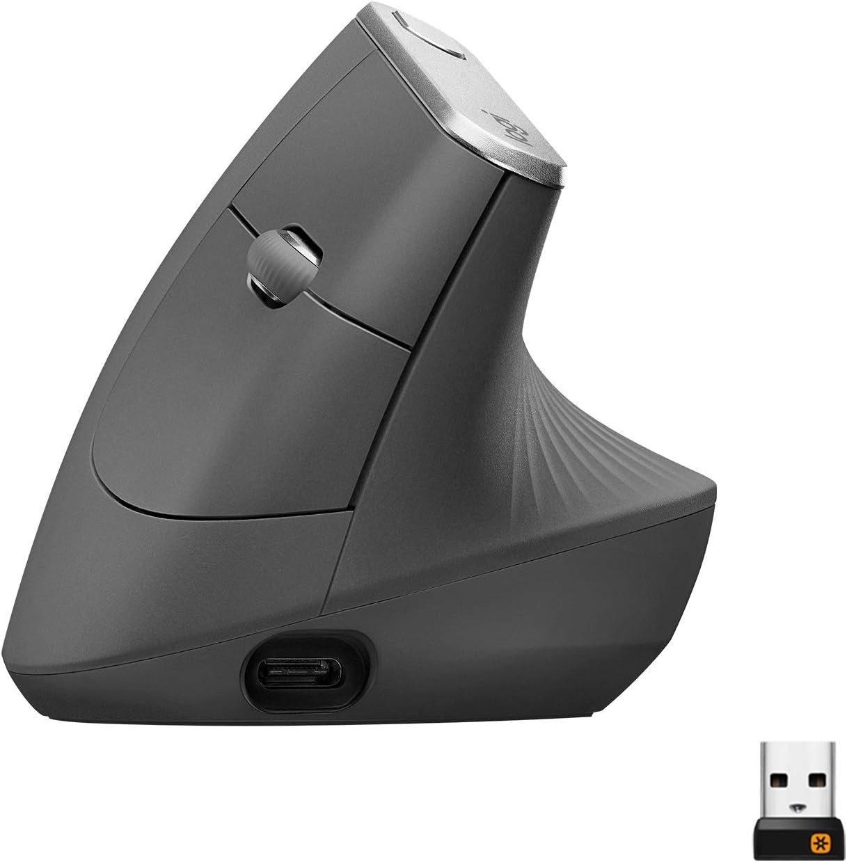 Logitech MX Vertical Wireless Ergonomic Mouse Rechargeable Graphite