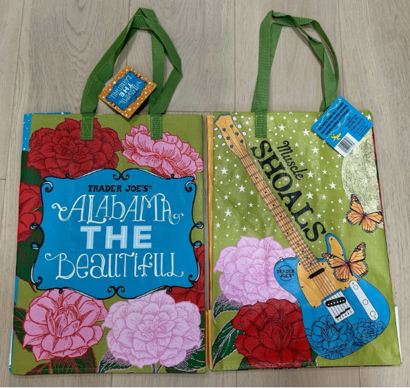 UPICK 1 💚 (50 Choices) Trader Joe's NEW ECO REUSABLE GROCERY SHOPPING TOTE BAG