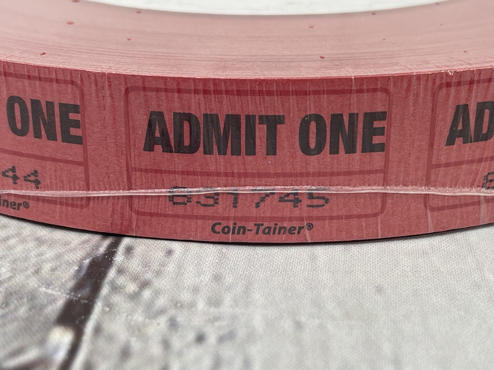 ADMIT ONE Single Red Tickets Numbered 2000 Roll BRAND NEW!