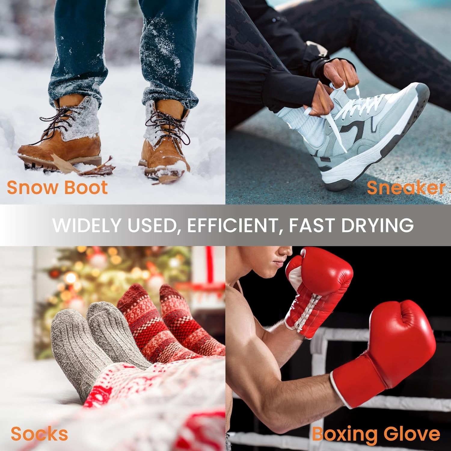 Shoe Dryer Glove Dryer, Dry Wet Shoes with Heat Blower, Intelligent Shoes Dryer