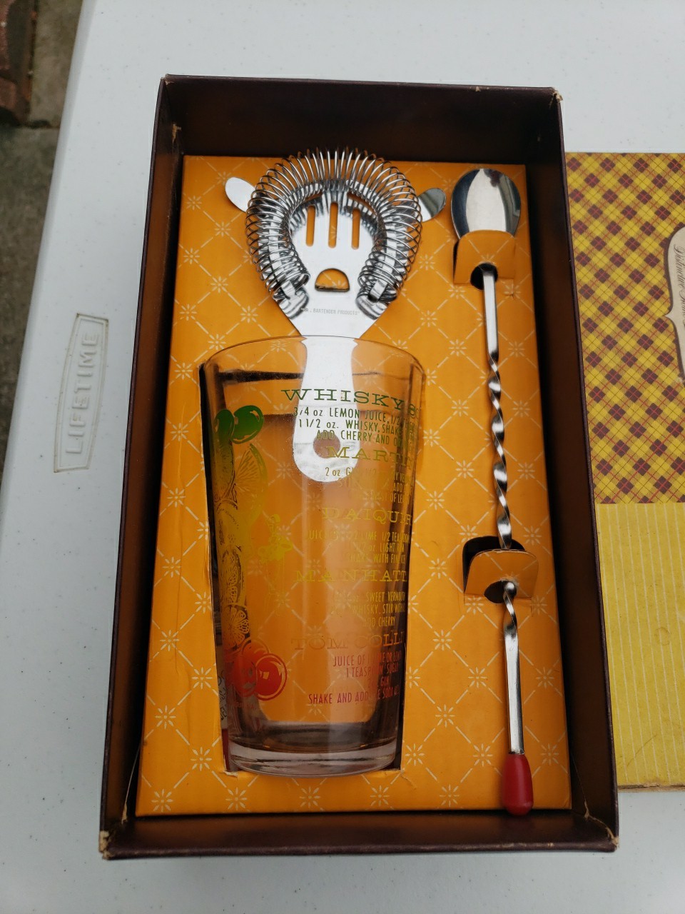 Mr. Bartender Deluxe DI-3 Cocktail Mixing Set – Vintage 1970s!