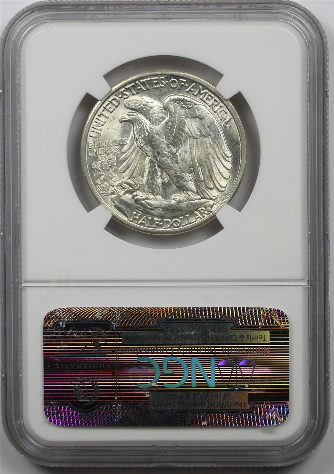 1946-D 50C NGC MS 64 Liberty Walking Half Dollar
