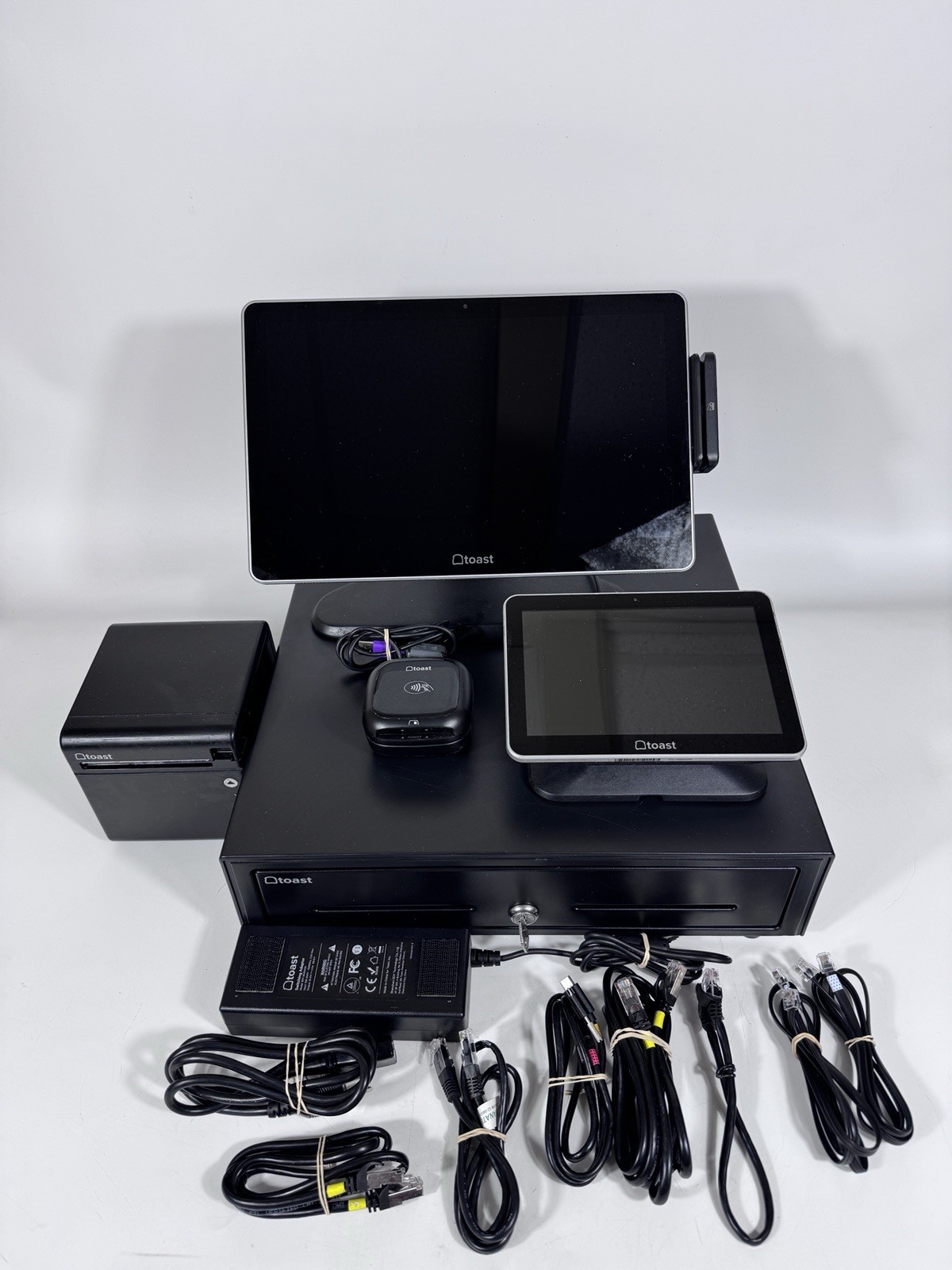 Complete Toast System - Toast Flex POS Screen + Customer Screen, Printer And Tap