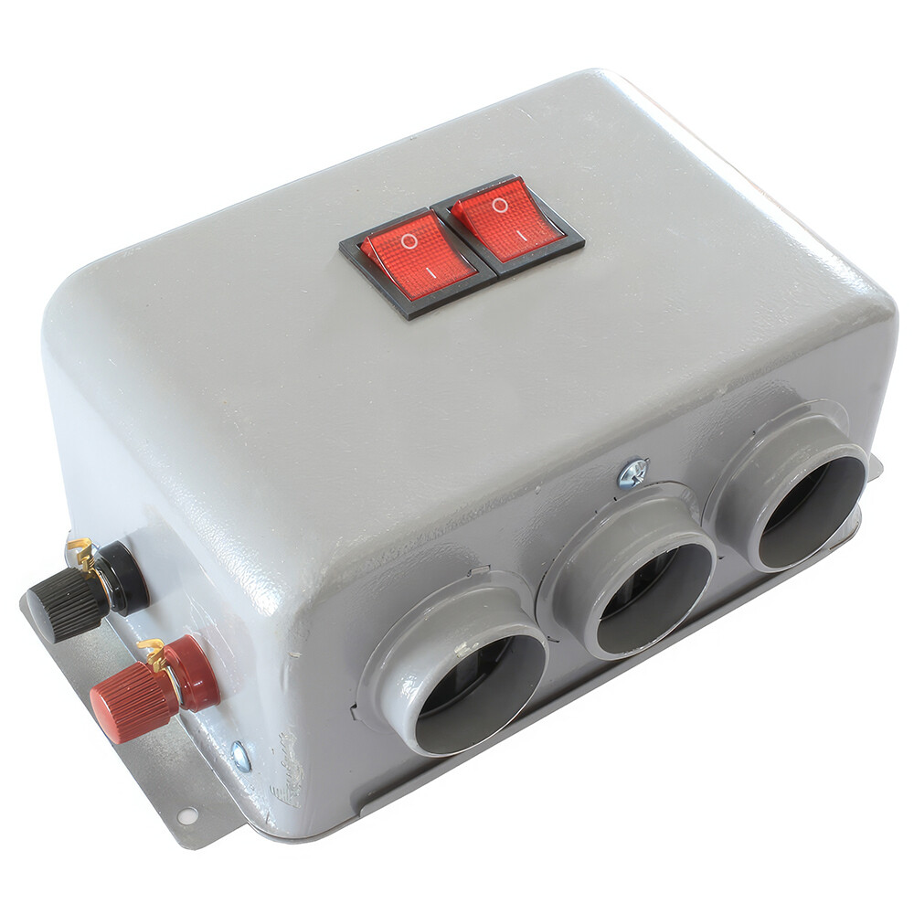 800W Electric Car Heater 3 Hole 12V DC Heating Fan Defogger Defroster Demister