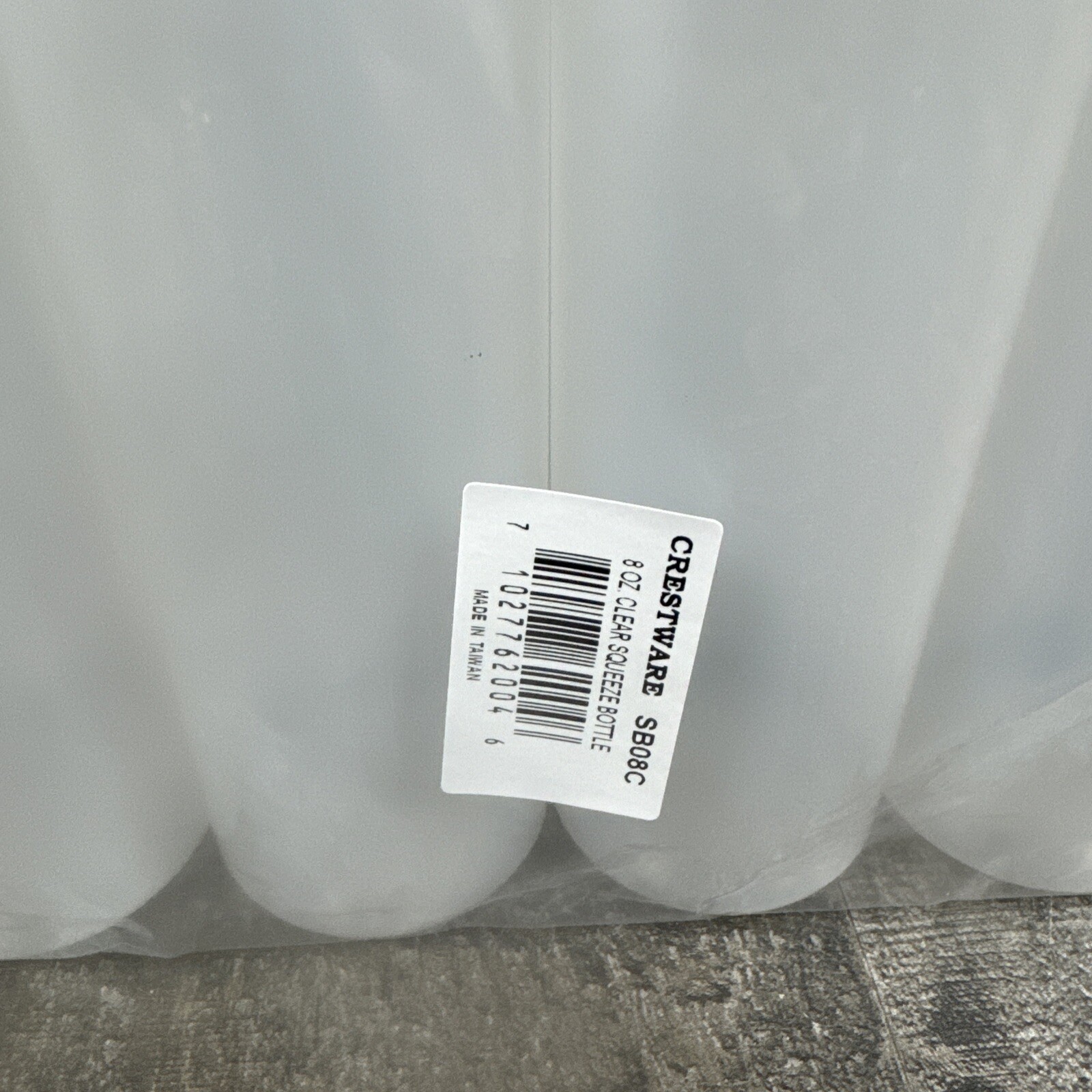 12 PACK Crestware 8 oz Plastic Squeeze Squirt Bottles Ketchup Condiment BBQ