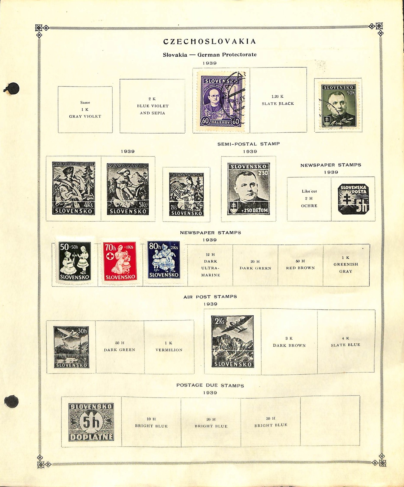 Czechoslovakia Stamp Collection on 22 Scott International Pages, 1918-1959 (BC)