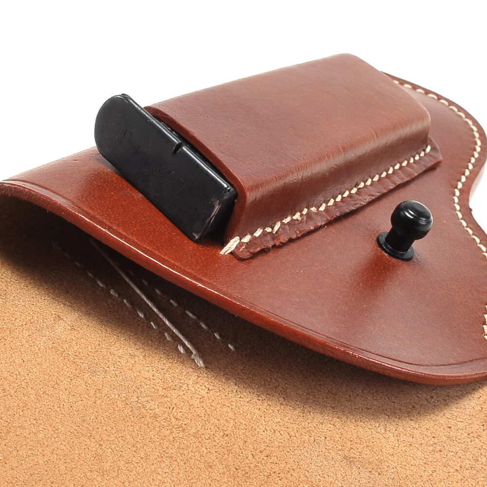 German WW2 CZ 27 Holster Dated 1942 Brown Leather