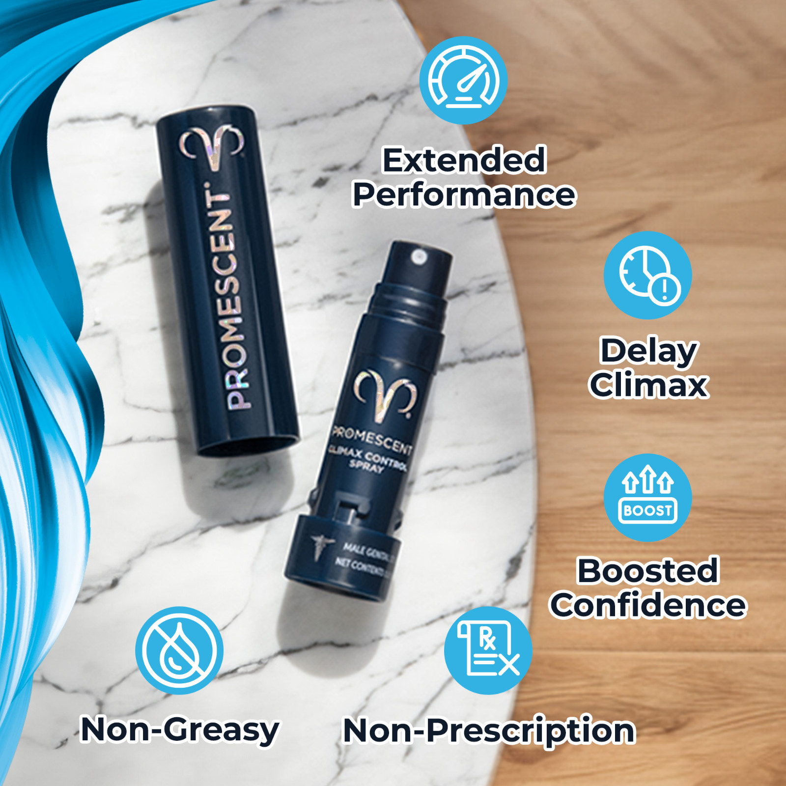 Promescent Mens Delay Spray- Proven to Help You Last Longer in Bed 3 PACK 2.6ml