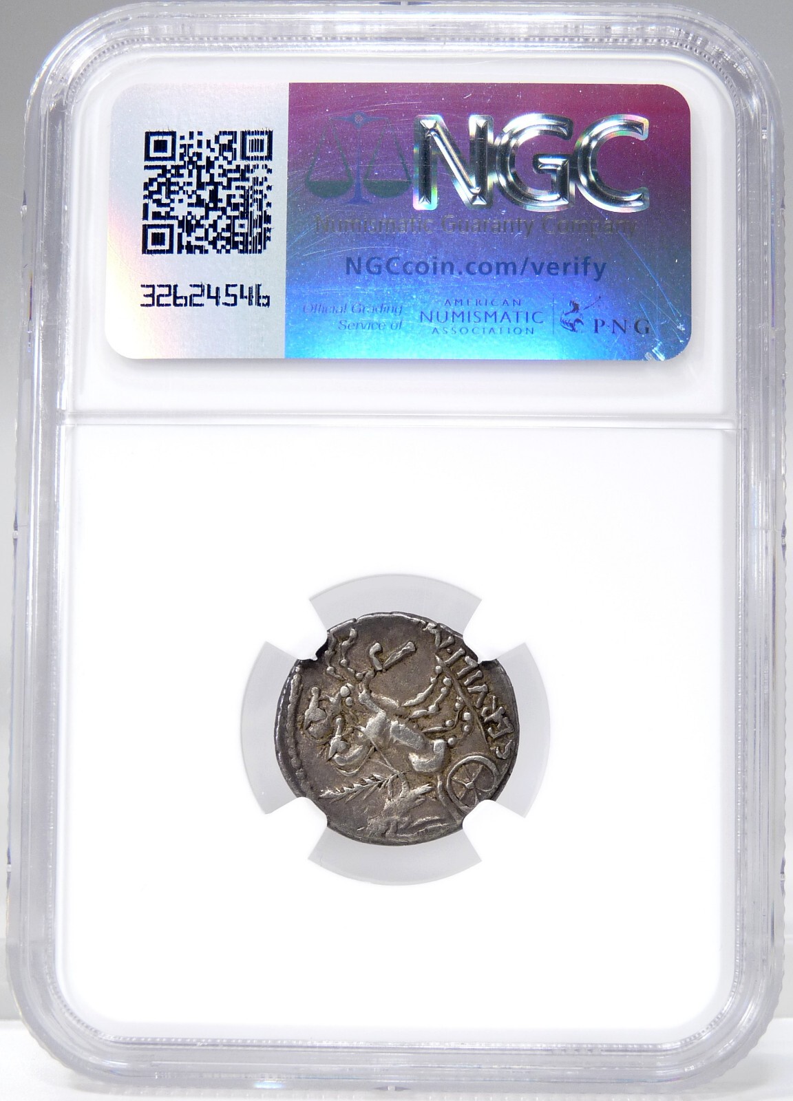 MINERVA/Victory Two Horse Chariot P. Servilius Mf Rullus NGC VF Coin Servilia 14