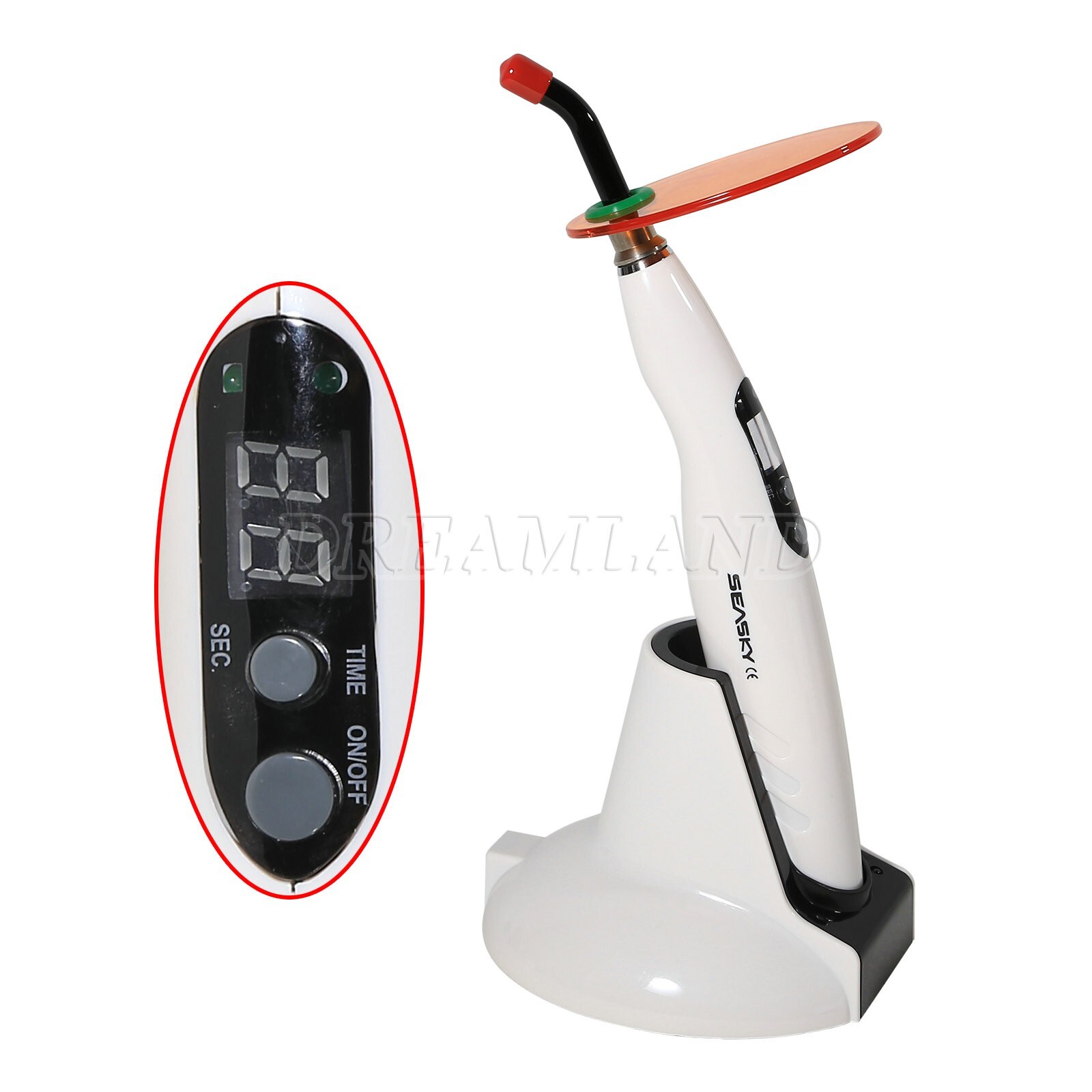 Woodpecker Style Wireless Cordless LED Dental Curing Light Lamp Teeth Whitening