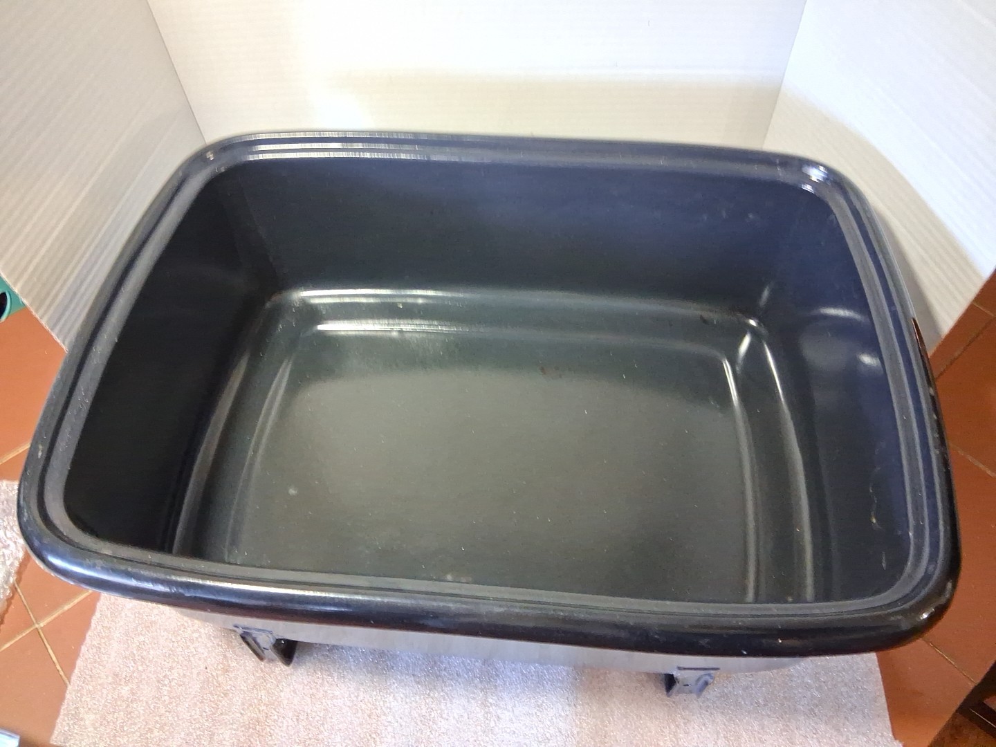 Vtg Enamelware Internal Pan For General Electric Roaster 123C19 Replacement Part