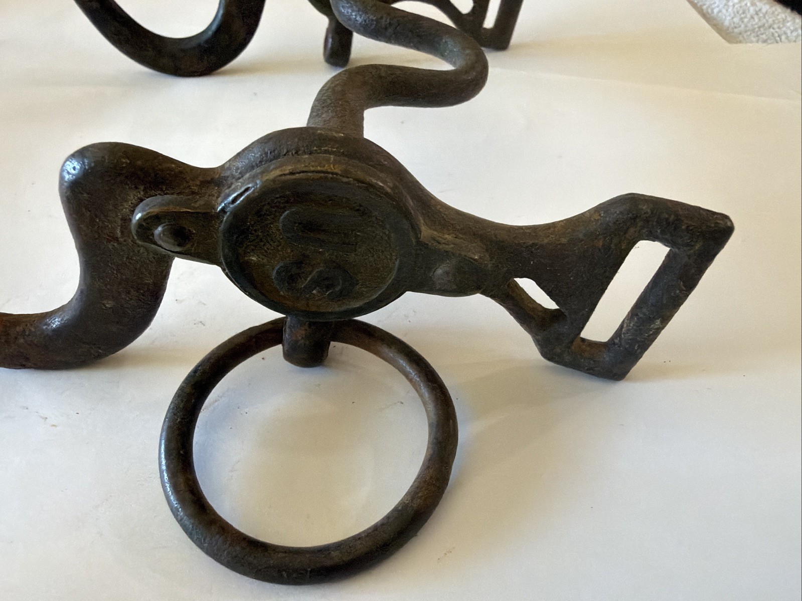 m1859 U.S. calvary horse bit Rare double rein Horse bit.