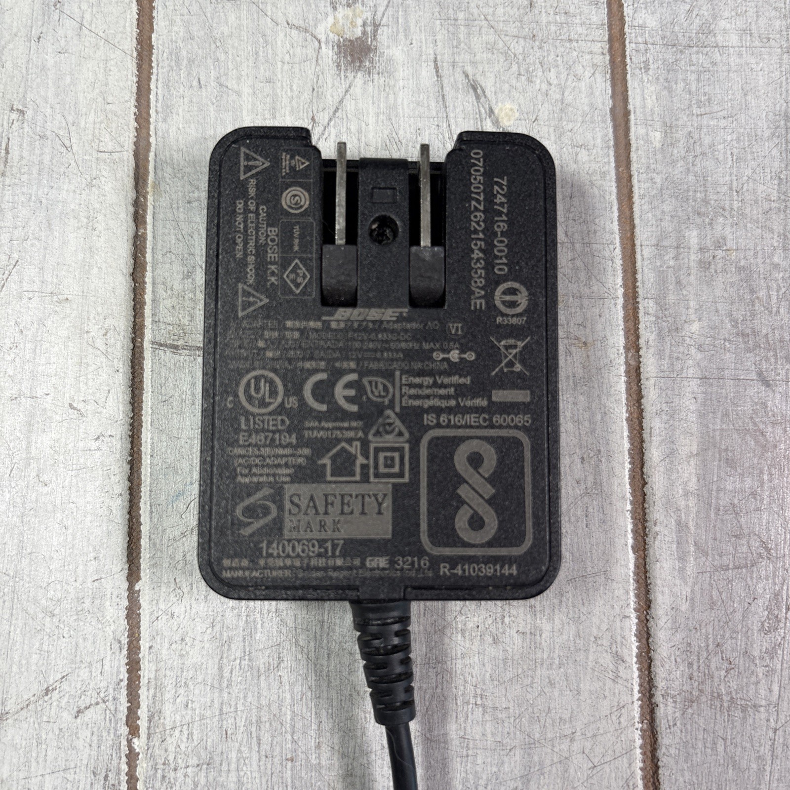 Genuine Bose Soundlink F12V-0.833C-DC Speaker AC Power Adapter Supply OEM