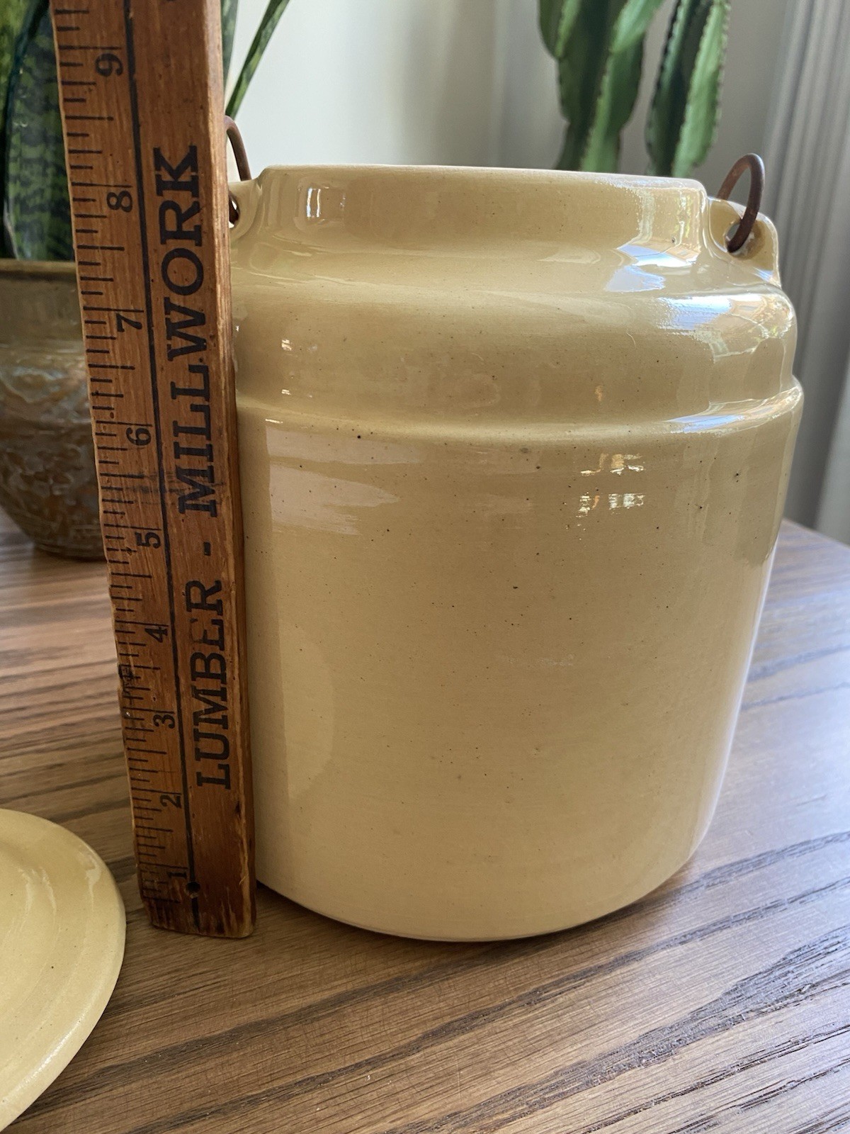 Vintage Stoneware Lemonade Crock With Handle And Lid Lemonade Dispenser