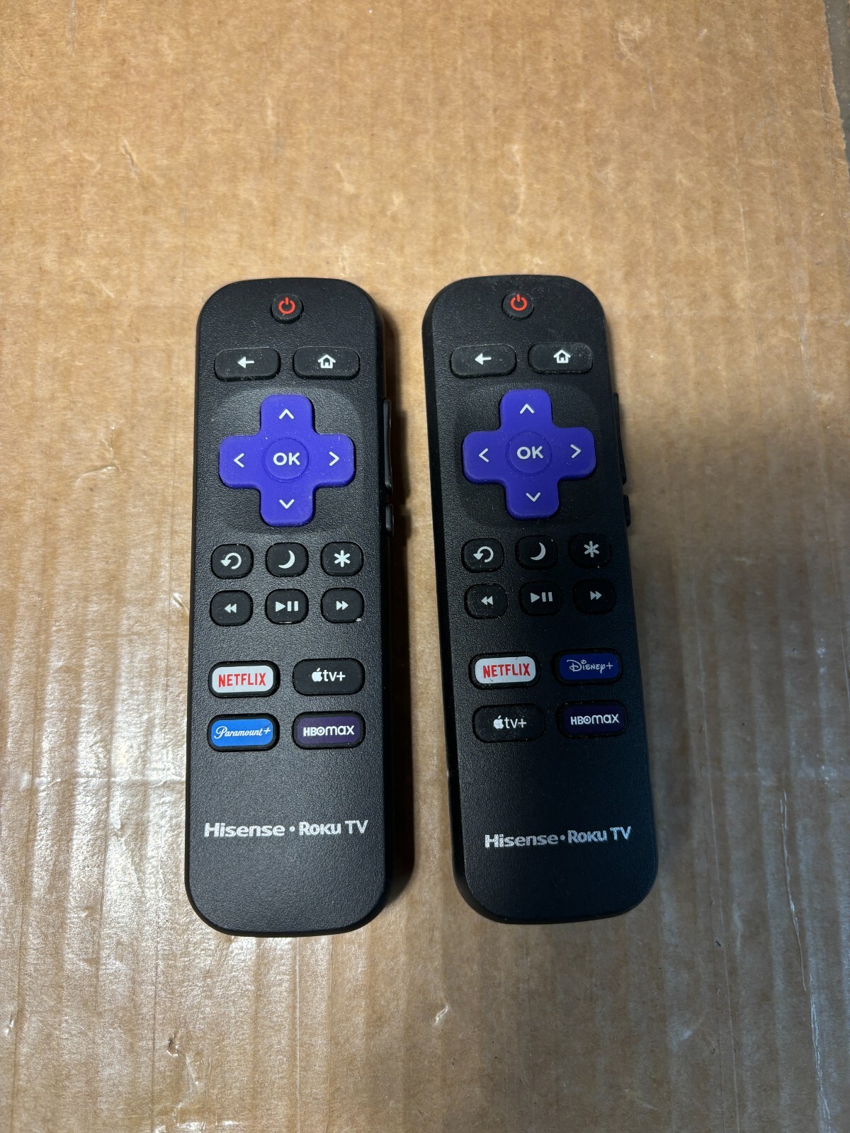 QTY 2 Original Hisense Roku TV Remote Control Compatible w/ All Hisense Roku TVs
