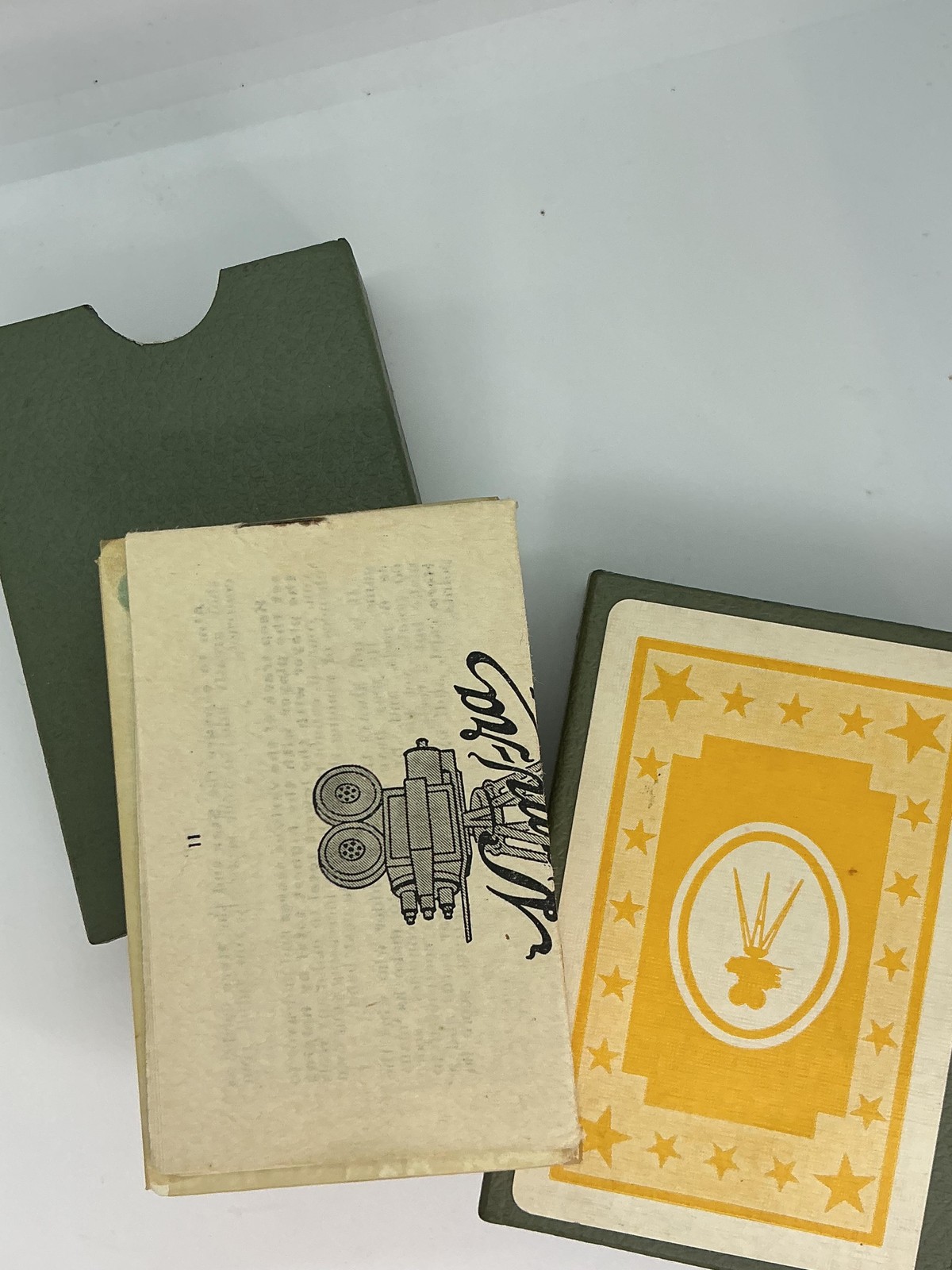 Vintage Kam-Ra Card Company Hollywood Producer Playing Cards Deck Green Box