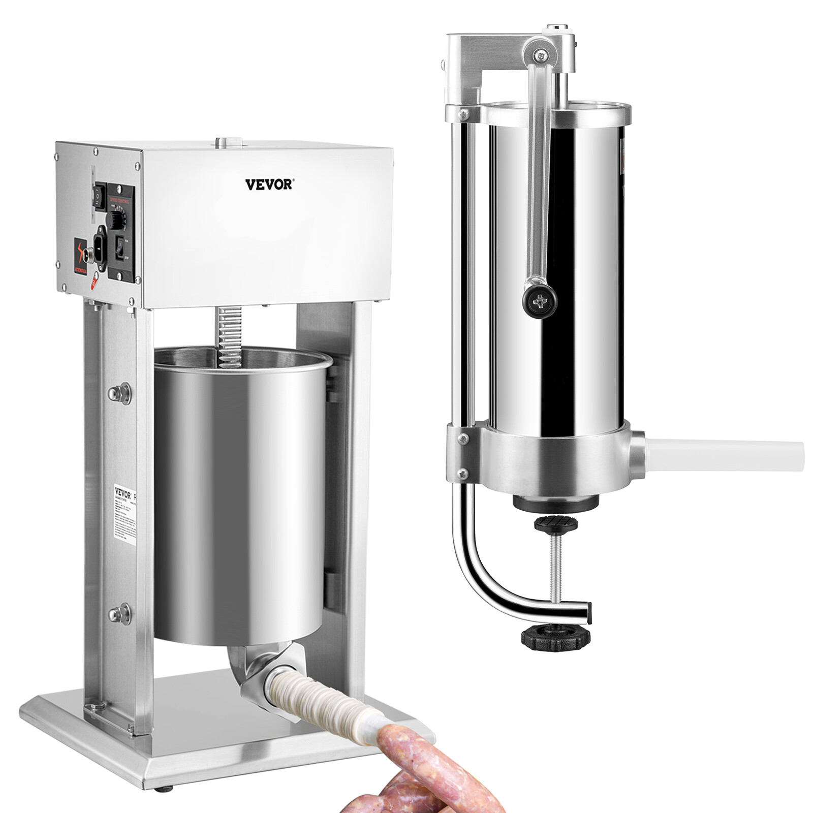 Commercial Sausage Stuffer 1.5,3,5,7,10,15L Sausage Filler Maker Stainless