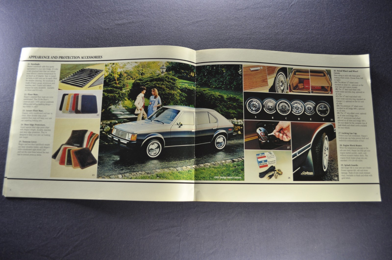 1982 Dodge Accessories Brochure 400 Aries Wagon Omni 024 Charger Ram Pickup Van