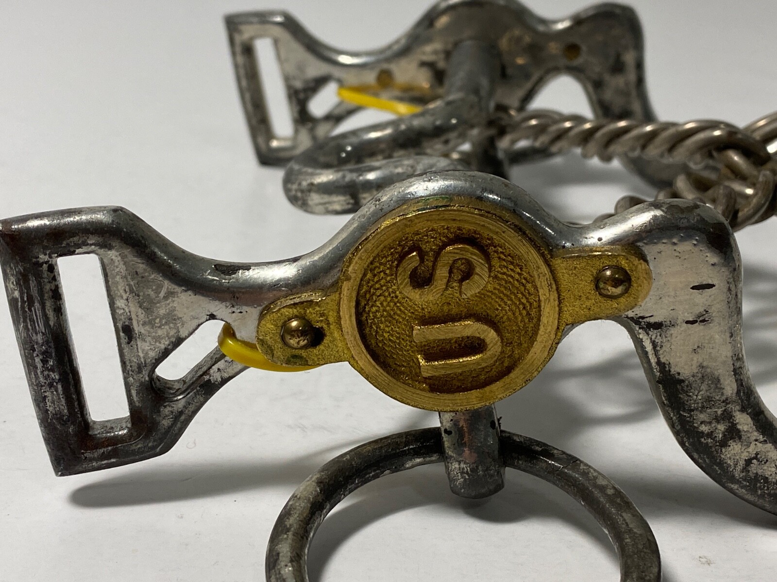 U.S. M1863 MODIFIED, BRIDLE CURB HORSE ARTILLERY BIT, CURB CHAIN, POST CIVIL WAR